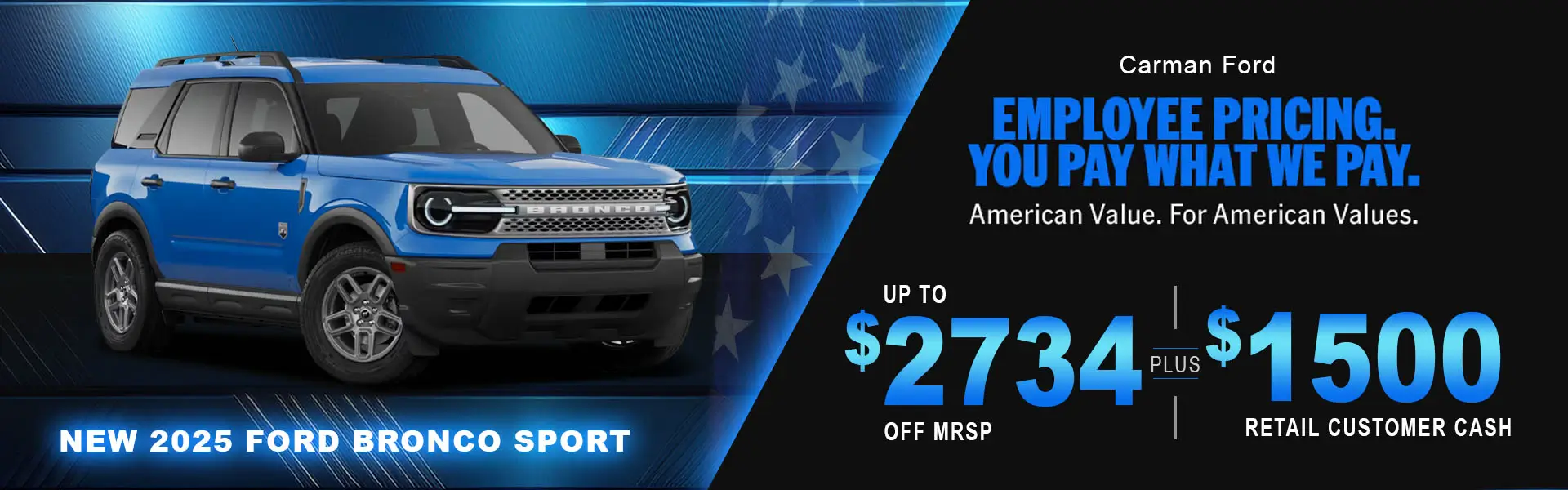 Special offer on    New 2025 Ford Bronco Sport